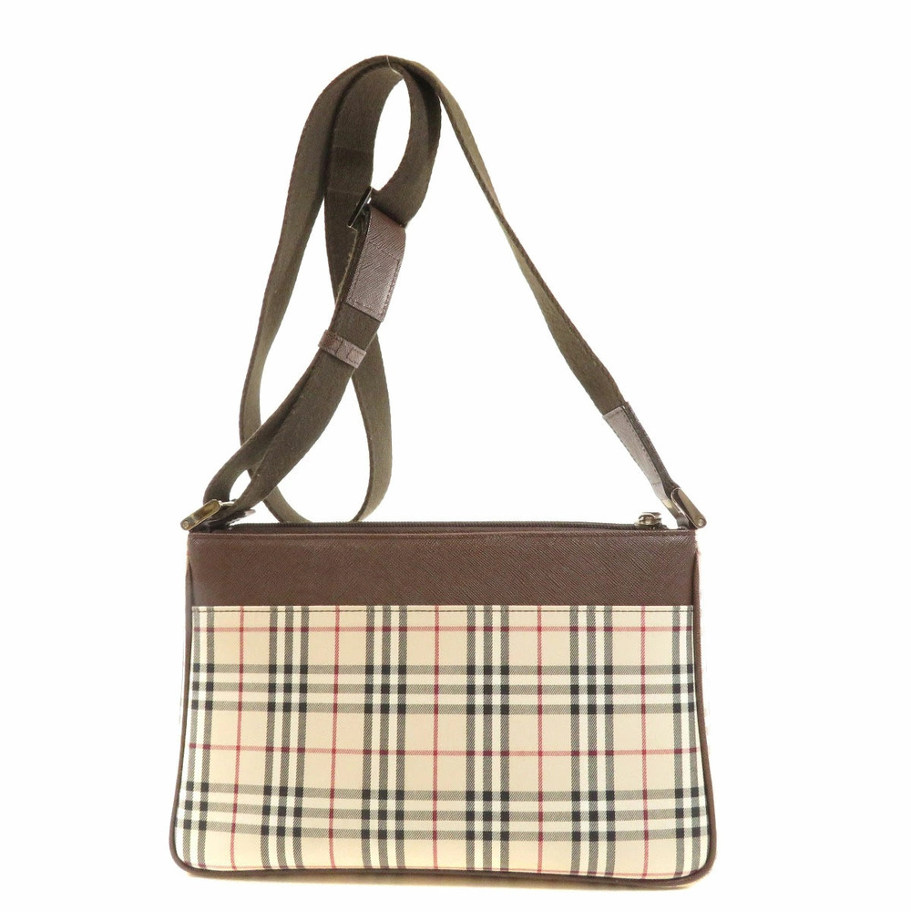 Burberry Nova Check Shoulder Bag Canvas Leather - Picture 2 of 11